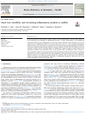 Cover page: Heart rate variability and circulating inflammatory markers in midlife