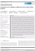 Cover page: Systematic over‐crediting in California's forest carbon offsets program