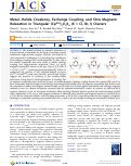 Cover page: Metal-Halide Covalency, Exchange Coupling, and Slow Magnetic Relaxation in Triangular (CpiPr5)3U3X6 (X = Cl, Br, I) Clusters.