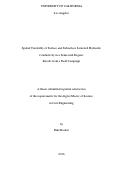 Cover page: Spatial Variability of Surface and Subsurface Saturated Hydraulic Conductivity in a Semi-Arid Region: Results from a Field Campaign