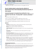 Cover page: Mycotic Antimicrobial Localized Injection A Randomized Clinical Trial Evaluating Intrastromal Injection of Voriconazole