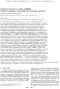 Cover page: Spatial heterogeneity in aeolian erodibility: Uniform, topographic, geomorphic, and hydrologic hypotheses