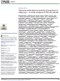 Cover page: Genome-wide physical activity interactions in adiposity ― A meta-analysis of 200,452 adults