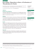 Cover page: Race-Ethnic Disparities in Rates of Declination of Thrombolysis for Stroke