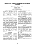 Cover page: A Framework for Modeling Representational Change in Scientific Communities