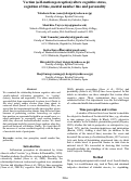 Cover page: Vection (self-motion perception) alters cognitive states, cognition of time, mental number line and personality