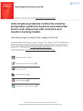 Cover page: Semi-empirical prediction method for monthly precipitation prediction based on environmental factors and comparison with stochastic and machine learning models