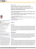 Cover page: Association of Chorioamnionitis with Aberrant Neonatal Gut Colonization and Adverse Clinical Outcomes