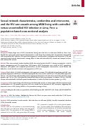 Cover page: Sexual network characteristics, condomless anal intercourse, and the HIV care cascade among MSM living with controlled versus uncontrolled HIV infection in Lima, Peru: a population-based cross-sectional analysis