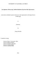 Cover page: Development of Microscopy Ambient Ionization Top-down Mass Spectrometry /