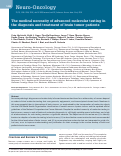 Cover page: The medical necessity of advanced molecular testing in the diagnosis and treatment of brain tumor patients