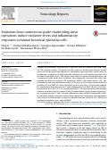 Cover page: Emissions from commercial-grade charbroiling meat operations induce oxidative stress and inflammatory responses in human bronchial epithelial cells