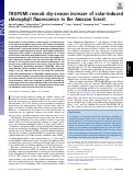 Cover page: TROPOMI reveals dry-season increase of solar-induced chlorophyll fluorescence in the Amazon forest