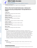 Cover page: Effects of the Interparental Relationship on Adolescents’ Emotional Security and Adjustment: The Important Role of Fathers