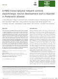 Cover page: A PBX1 transcriptional network controls dopaminergic neuron development and is impaired in Parkinson's disease