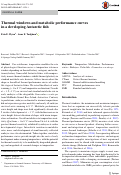 Cover page: Thermal windows and metabolic performance curves in a developing Antarctic fish