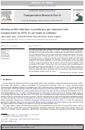 Cover page: Meeting an 80% Reduction in Greenhouse Gas Emissions from Transportation by 2050: A Case Study in California