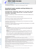 Cover page: Recreational cannabis legislation and binge drinking in U.S. adolescents and adults.