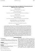 Cover page: An Assessment of Density-Based Finescale Methods for Estimating Diapycnal Diffusivity in the Southern Ocean