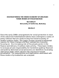 Cover page: Restructuring the Mixed Economy of Welfare: Three Modes of Privatization