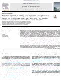 Cover page: A modular approach to creating large engineered cartilage surfaces