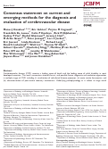 Cover page: Consensus statement on current and emerging methods for the diagnosis and evaluation of cerebrovascular disease