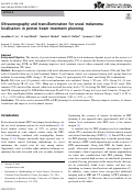 Cover page: Ultrasonography and transillumination for uveal melanoma localisation in proton beam treatment planning