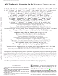 Cover page: ADC Nonlinearity Correction for the Majorana Demonstrator