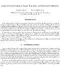 Cover page: Analysis Based Coding of Image Transform and Subband Coefficients