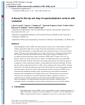 Cover page: A theory for the slip and drag of superhydrophobic surfaces with surfactant