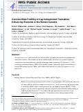 Cover page: Genome-wide profiling of human cap-independent translation-enhancing elements.