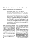 Cover page: Purification of a factor that promotes neurite outgrowth: isolation of laminin and associated molecules.