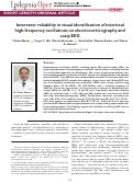 Cover page: Interrater reliability in visual identification of interictal high‐frequency oscillations on electrocorticography and scalp EEG