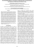 Cover page: How Should Examples be Learned in a Production Task? An Experimental Investigation in Mathematical Problem Posing