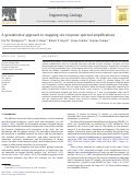 Cover page: A geostatistical approach to mapping site response spectral amplifications