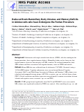 Cover page: Reduced brain mammillary body volumes and memory deficits in adolescents who have undergone the Fontan procedure