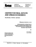 Cover page: Nonparametric Estimation of Dynamic Hedonic Price Models and the Construction of Residential Housing Prices Indeces