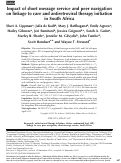 Cover page: Impact of short message service and peer navigation on linkage to care and antiretroviral therapy initiation in South Africa