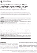 Cover page: Changes in Visceral and Ectopic Adipose Tissue Stores Across Pregnancy and Their Relationship to Gestational Weight Gain.