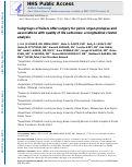 Cover page: Subgroups of failure after surgery for pelvic organ prolapse and associations with quality of life outcomes: a longitudinal cluster analysis