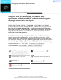 Cover page: Insights Into the Evolution, Virulence and Speciation of Babesia MO1 and Babesia divergens Through Multiomics Analyses.