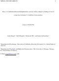 Cover page: Does ±3,4-methylenedioxymethamphetamine (ecstasy) induce subjective feelings of social connection in humans? A multilevel meta-analysis