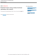 Cover page of Extended Fayans energy density functional: optimization and analysis