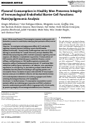 Cover page: Flavanol Consumption in Healthy Men Preserves Integrity of Immunological‐Endothelial Barrier Cell Functions: Nutri(epi)genomic Analysis