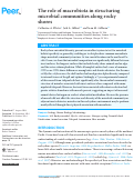 Cover page: The role of macrobiota in structuring microbial communities along rocky shores