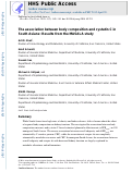 Cover page: The association between body composition and cystatin C in South Asians: Results from the MASALA study