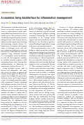 Cover page: A seamless living biointerface for inflammation management.