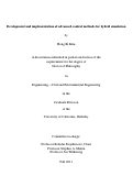 Cover page: Development and implementation of advanced control methods for hybrid simulation