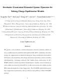 Cover page: Stochastic Constrained Extended System Dynamics for Solving Charge Equilibration Models.