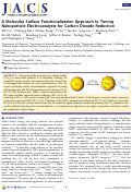 Cover page: A Molecular Surface Functionalization Approach to Tuning Nanoparticle Electrocatalysts for Carbon Dioxide Reduction